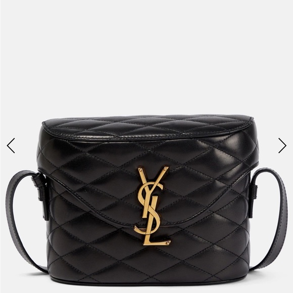 YSL June quilted black leather crossbody bag authentic‎ - Picture 1 of 13